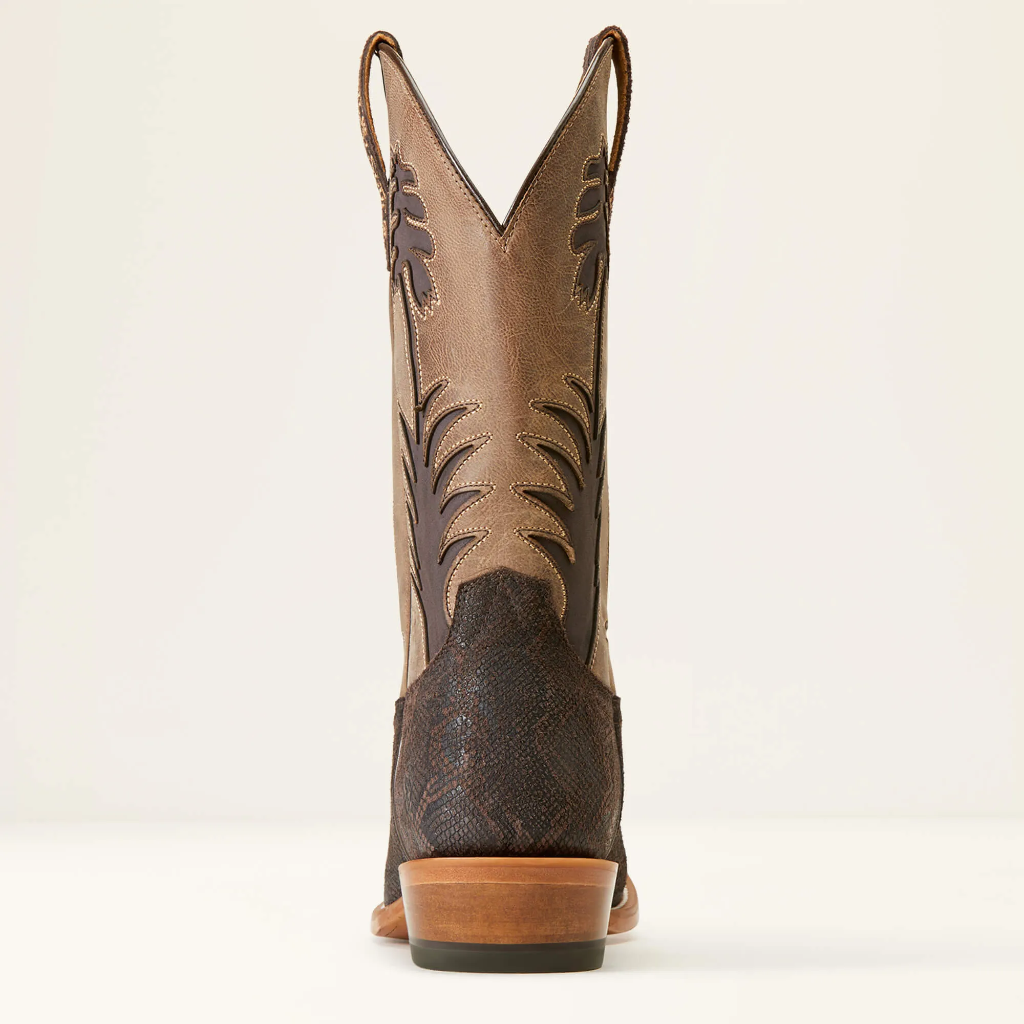 Ariat Men's Chocolate Snake Print Sendero High Stepper Blunt Toe Western Boots