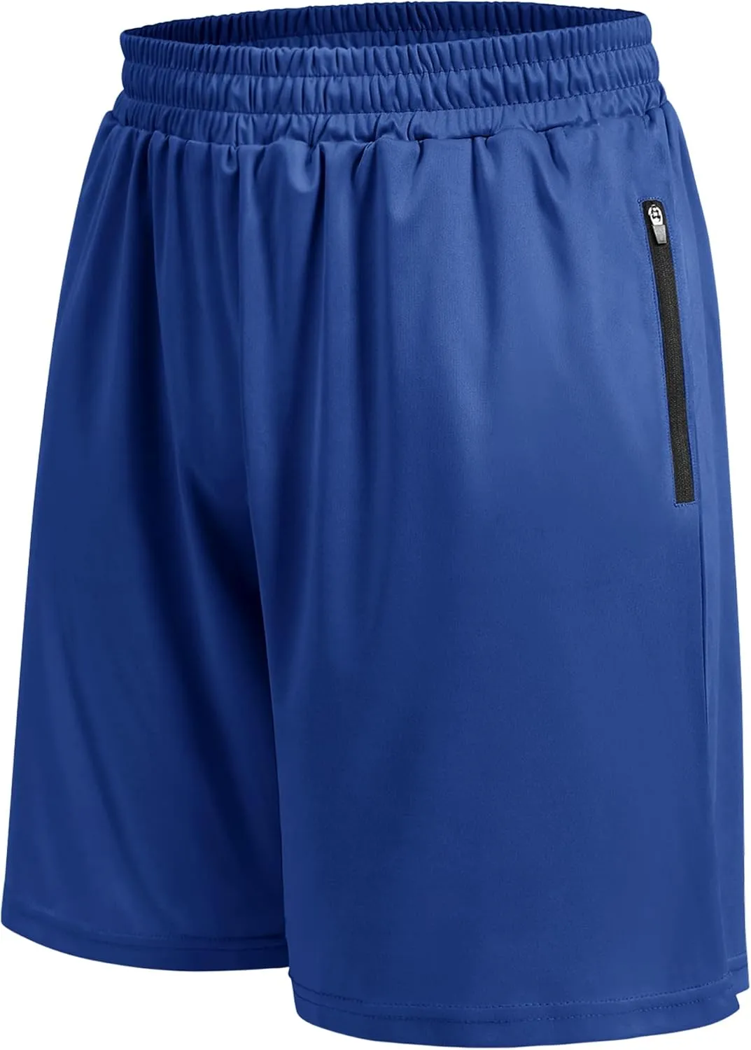 Basketball Gym Mens Shorts with Zipper Pockets - Quick Dry Lightweight Athletic Workout Running Casual Shorts for Men