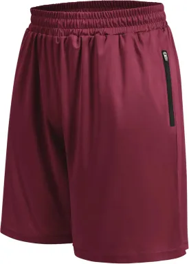 Basketball Gym Mens Shorts with Zipper Pockets - Quick Dry Lightweight Athletic Workout Running Casual Shorts for Men