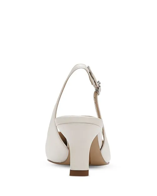 Bianka Sam Edelman Women's Open Toe Kitten Heels White