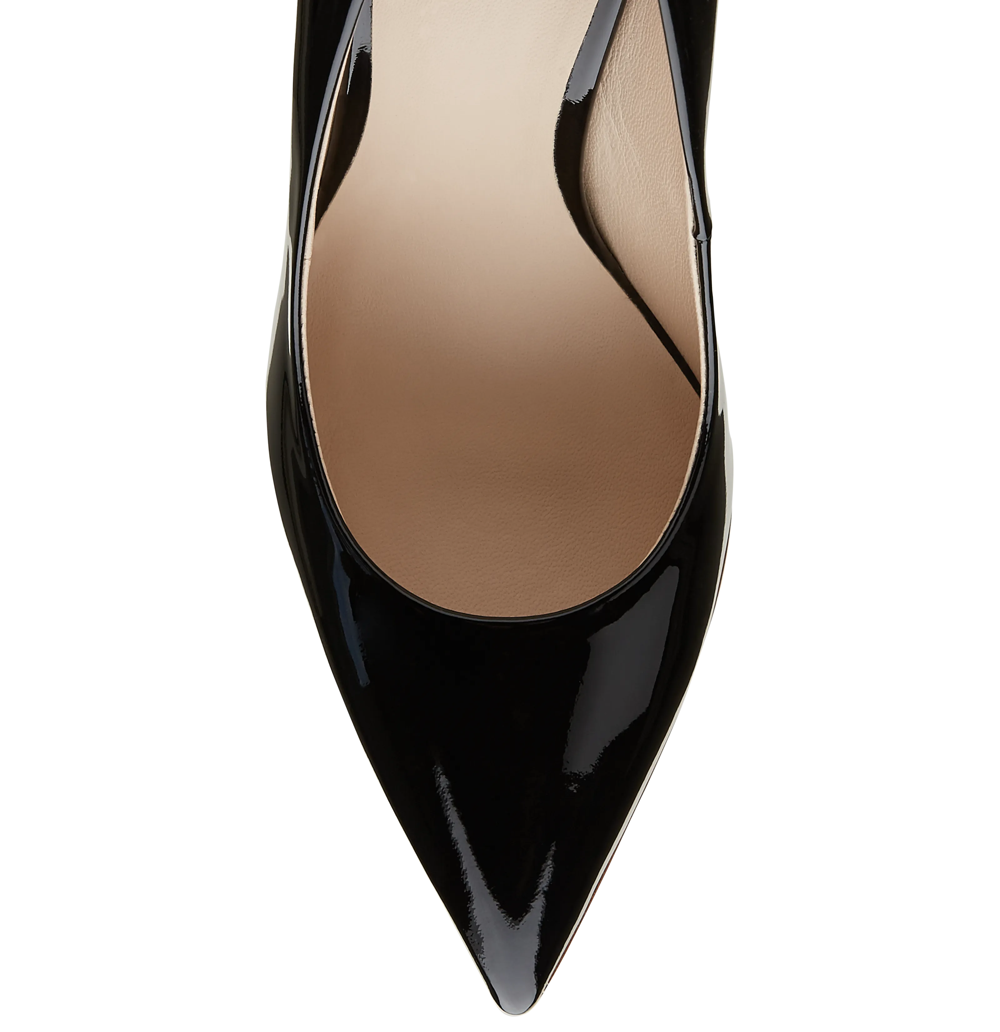 Black Patent Calf Leather With Rose Gold Hardware