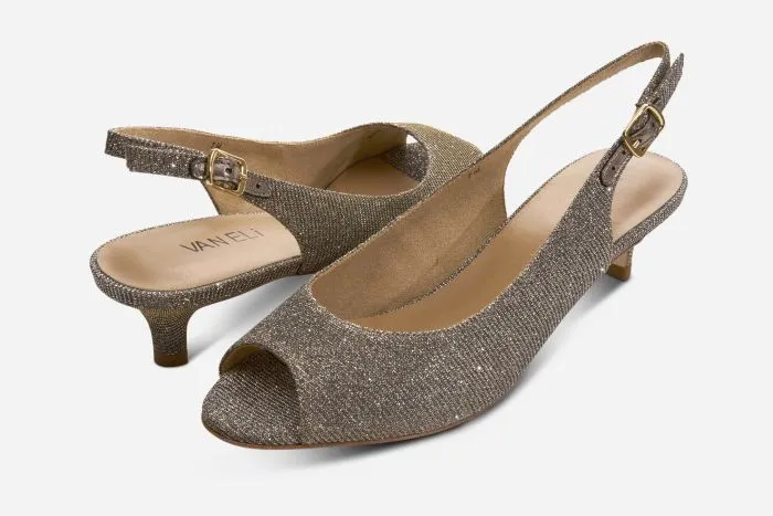 BUCKIE KITTEN HEEL SHOE