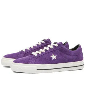 Converse One Star Pro Ox Sneakers in Night Purple, Egret & Black