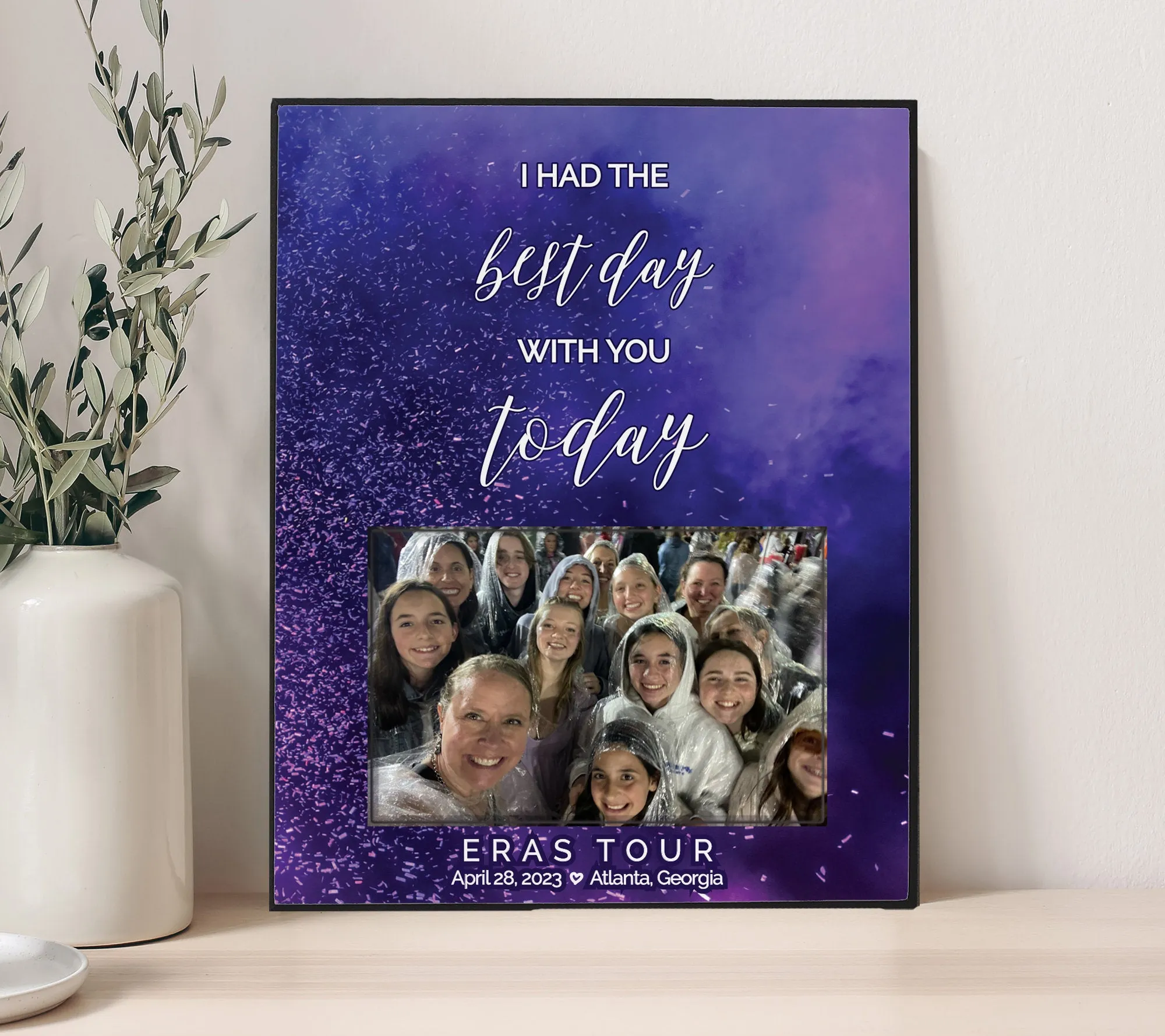 eras tour memory gift frame for taylor swift concert memory picture frame personalized to your concert date and personalized frame