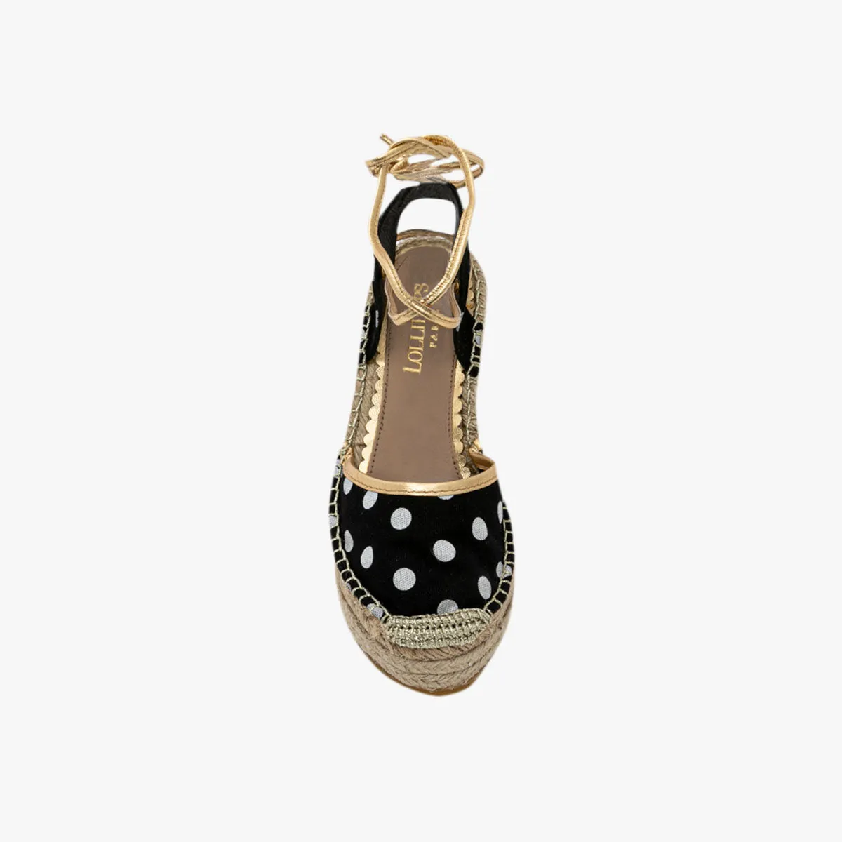 Espadrilles compensées à pois Haphic