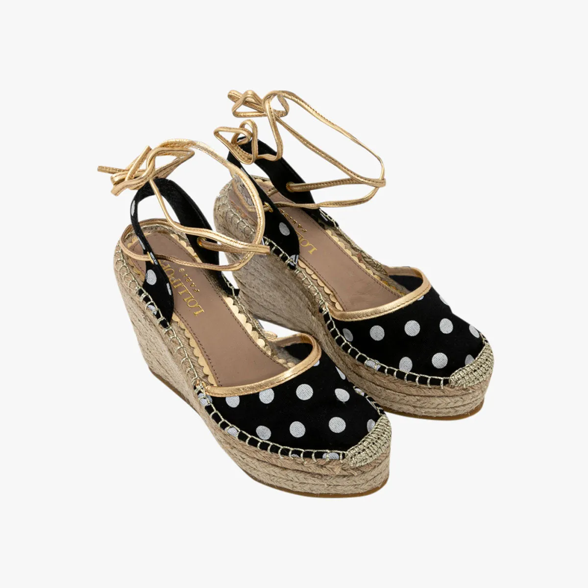 Espadrilles compensées à pois Haphic