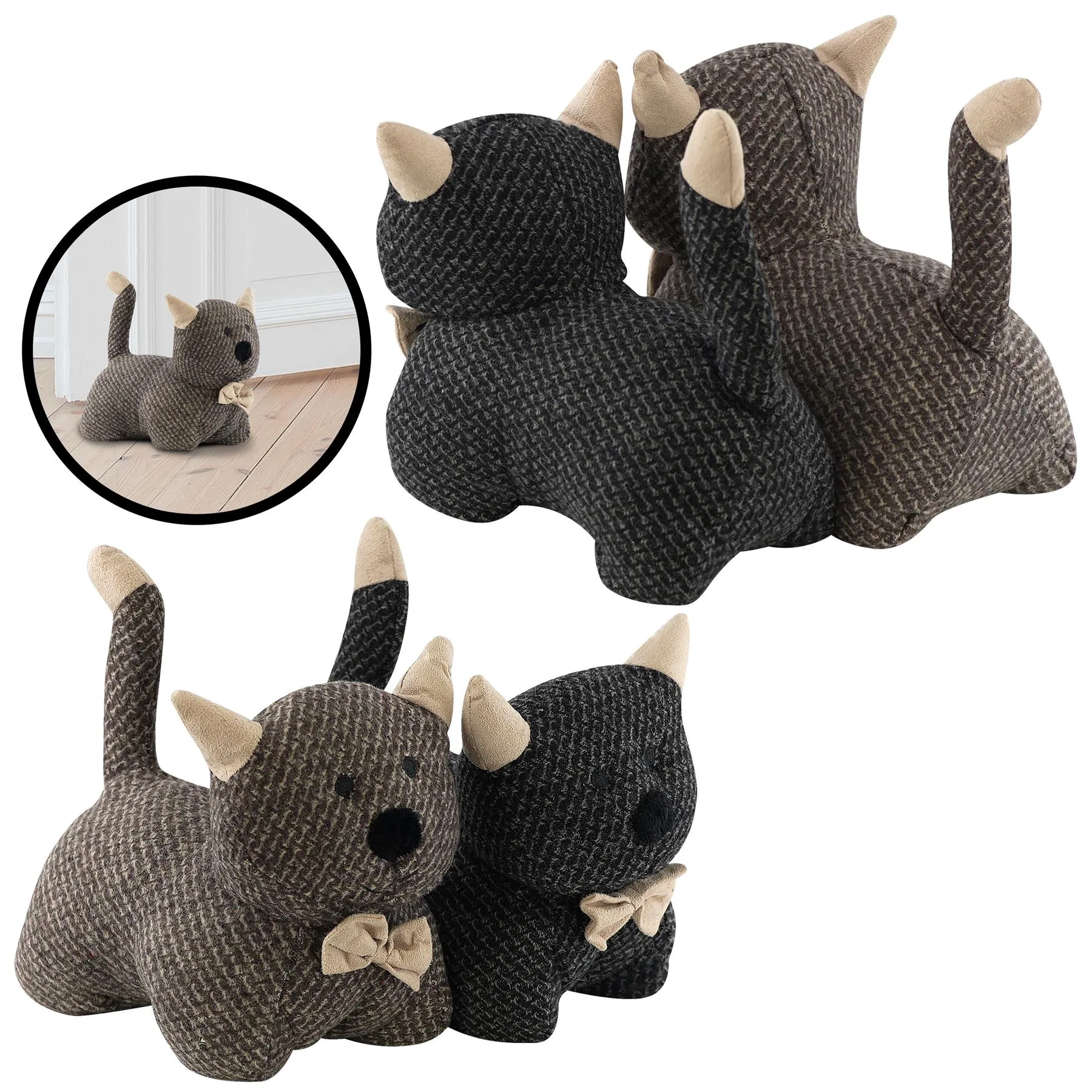 Fabric Kitten Door Stopper