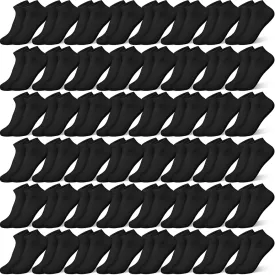 Geyoga 48 Pairs Men Cushion Ankle Socks, Comfortable Breathable Low Cut Casual Socks for Sports