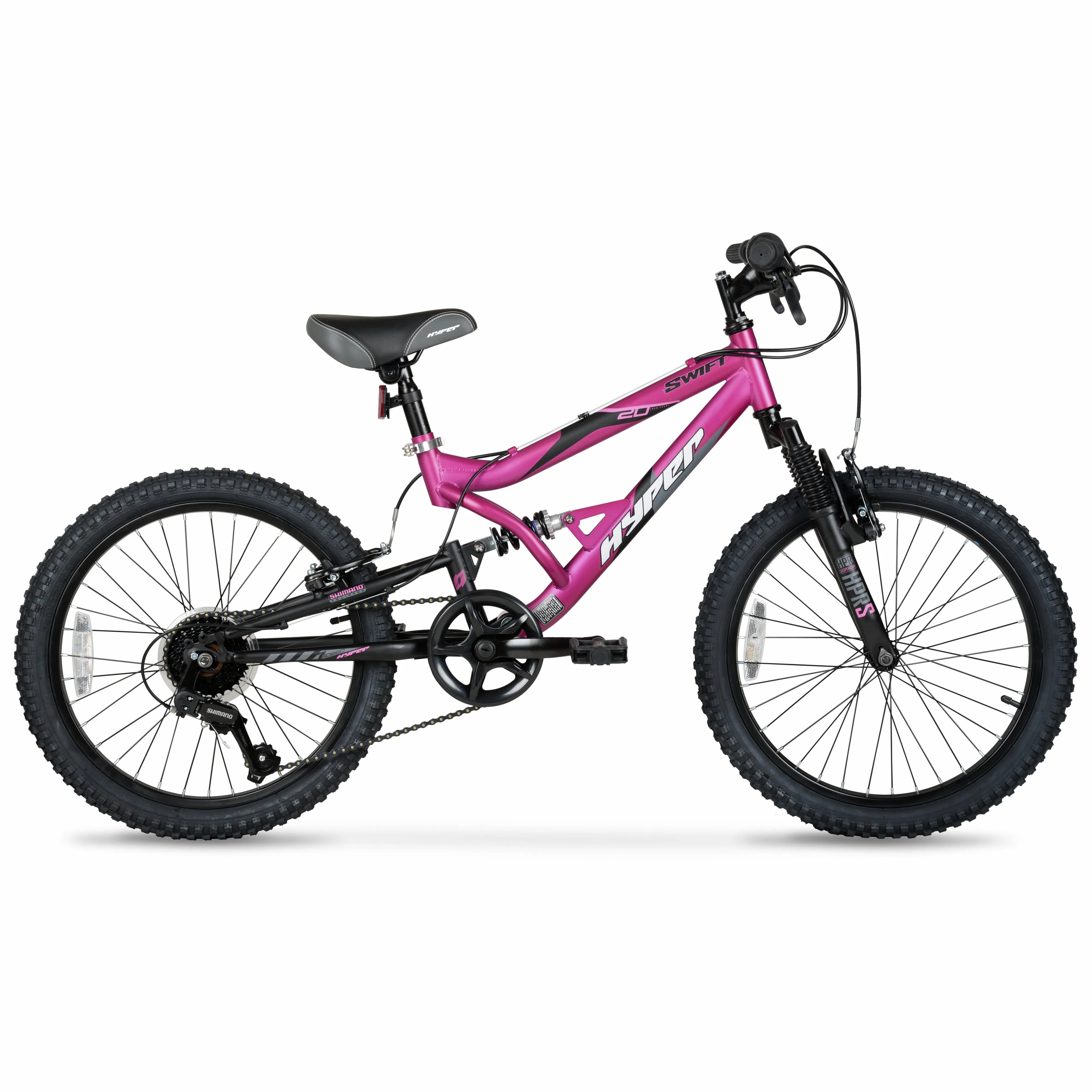Girl's Swift Bike 20" Wheels w/ Front and Rear Suspension, Ages 8 