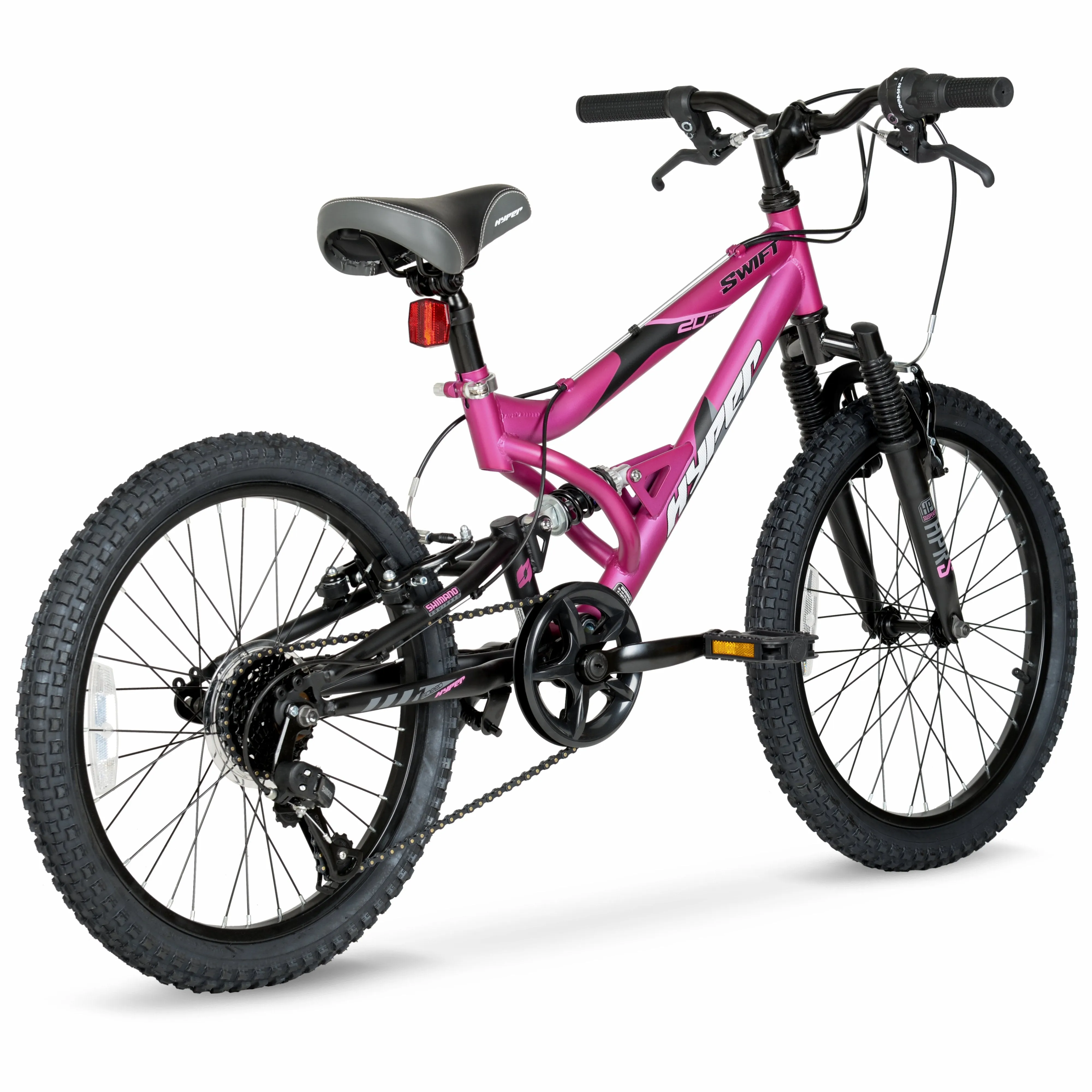 Girl's Swift Bike 20" Wheels w/ Front and Rear Suspension, Ages 8 
