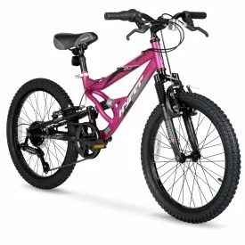 Girl's Swift Bike 20" Wheels w/ Front and Rear Suspension, Ages 8 