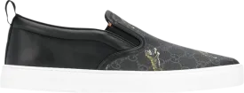 Gucci GG Supreme Slip-On Tigers sneakers, black