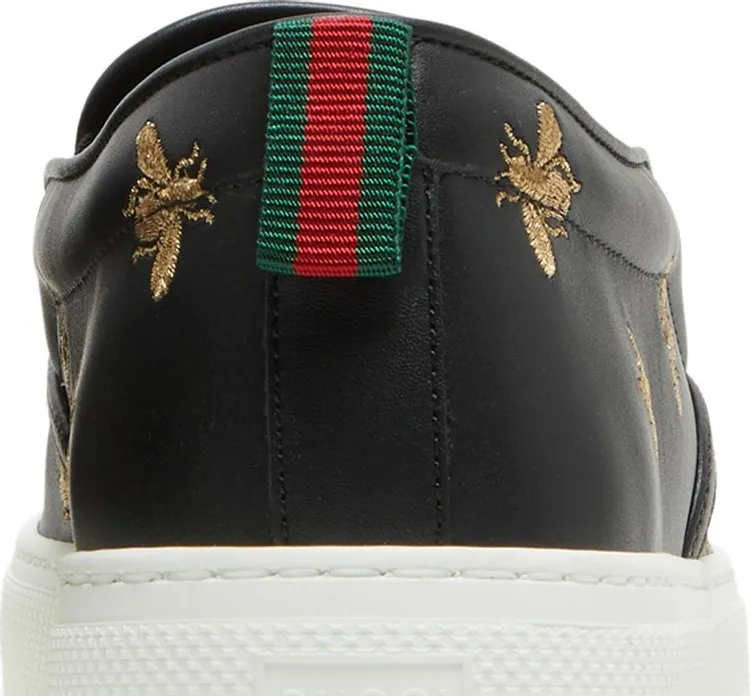Gucci Slip-On Bees Sneakers - Black