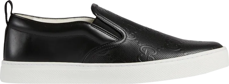 Gucci Slip-On GG Embossed Sneakers - Black