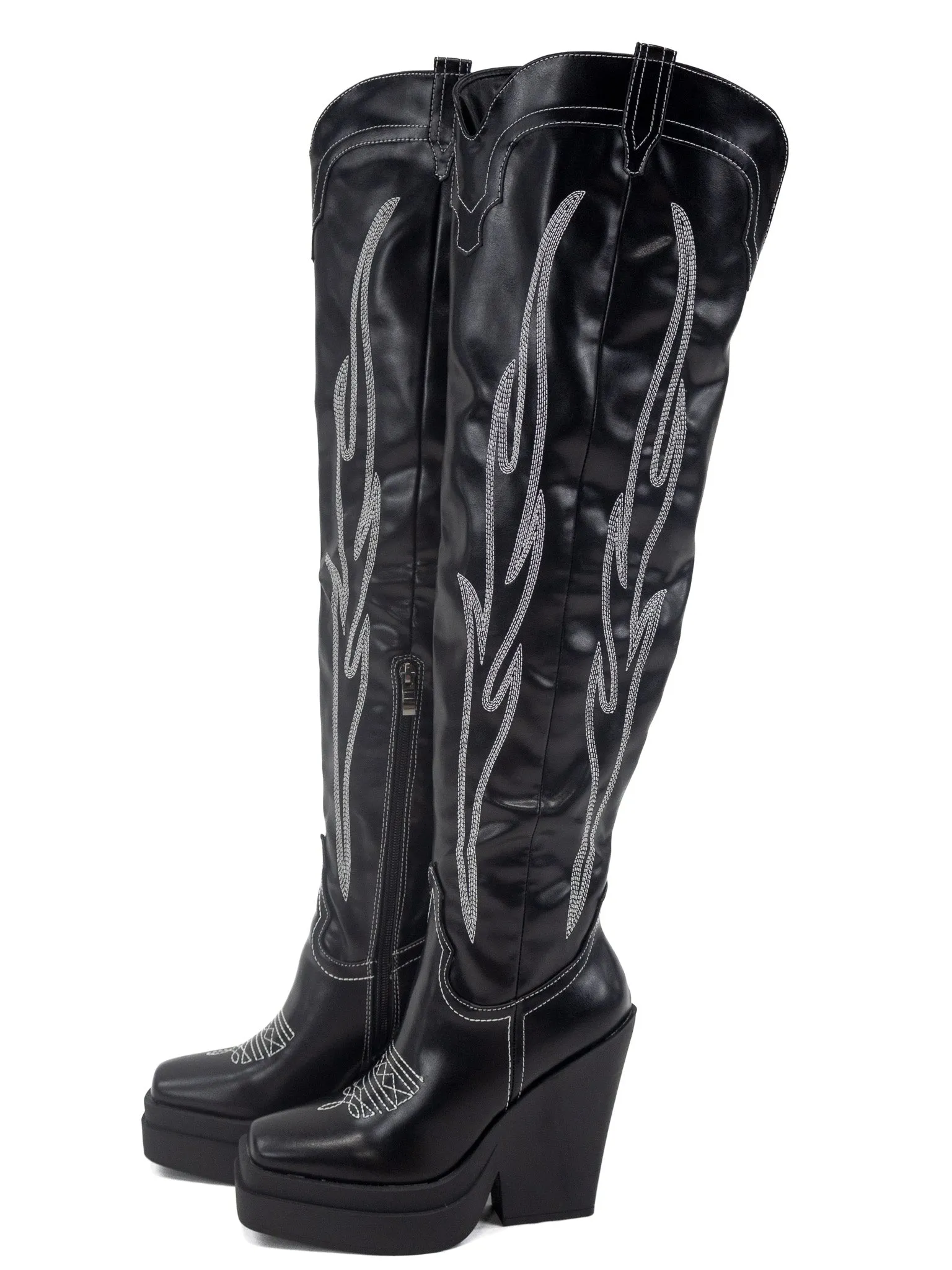 High Horse Over the Knee Western Boot