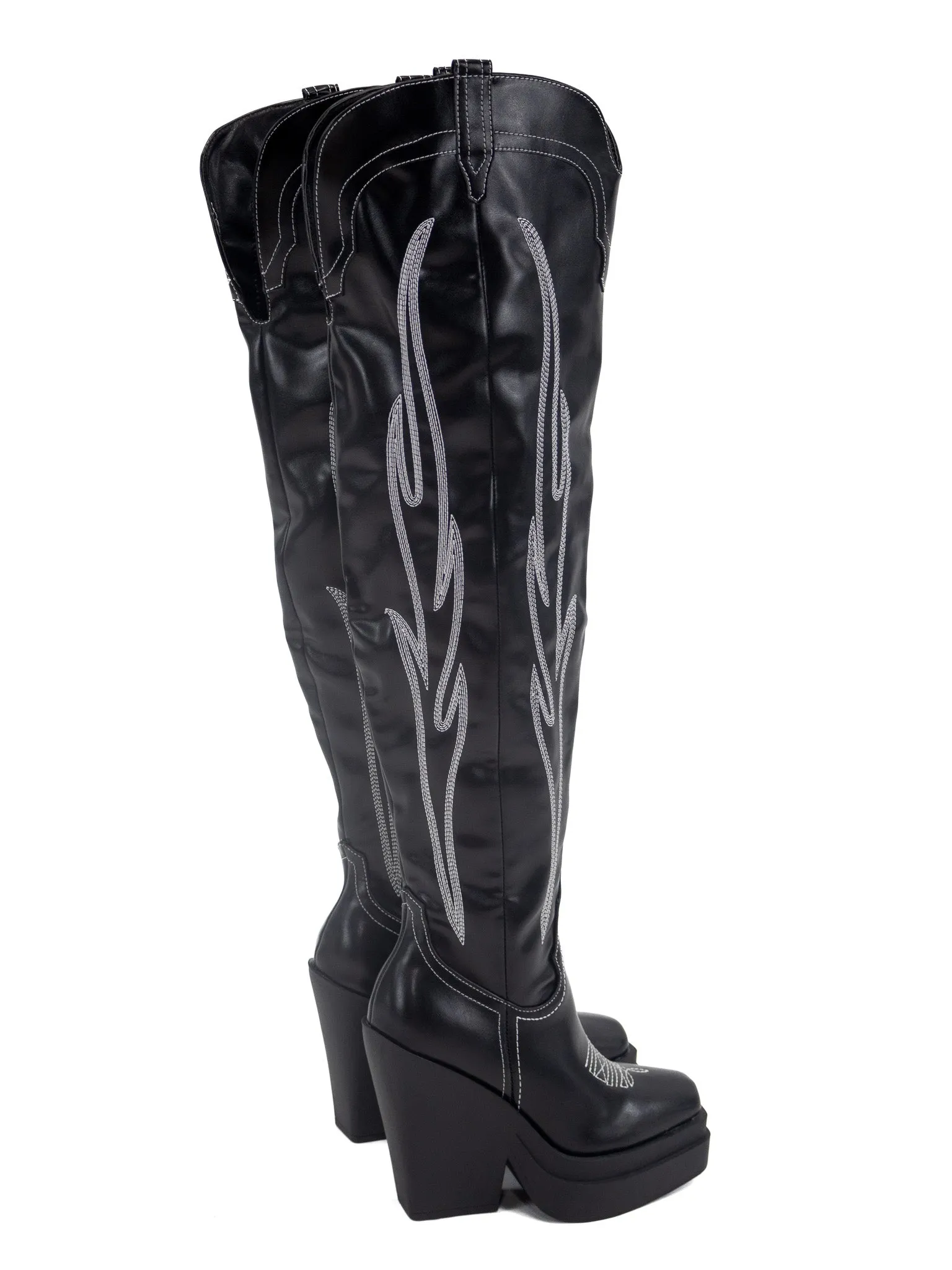 High Horse Over the Knee Western Boot