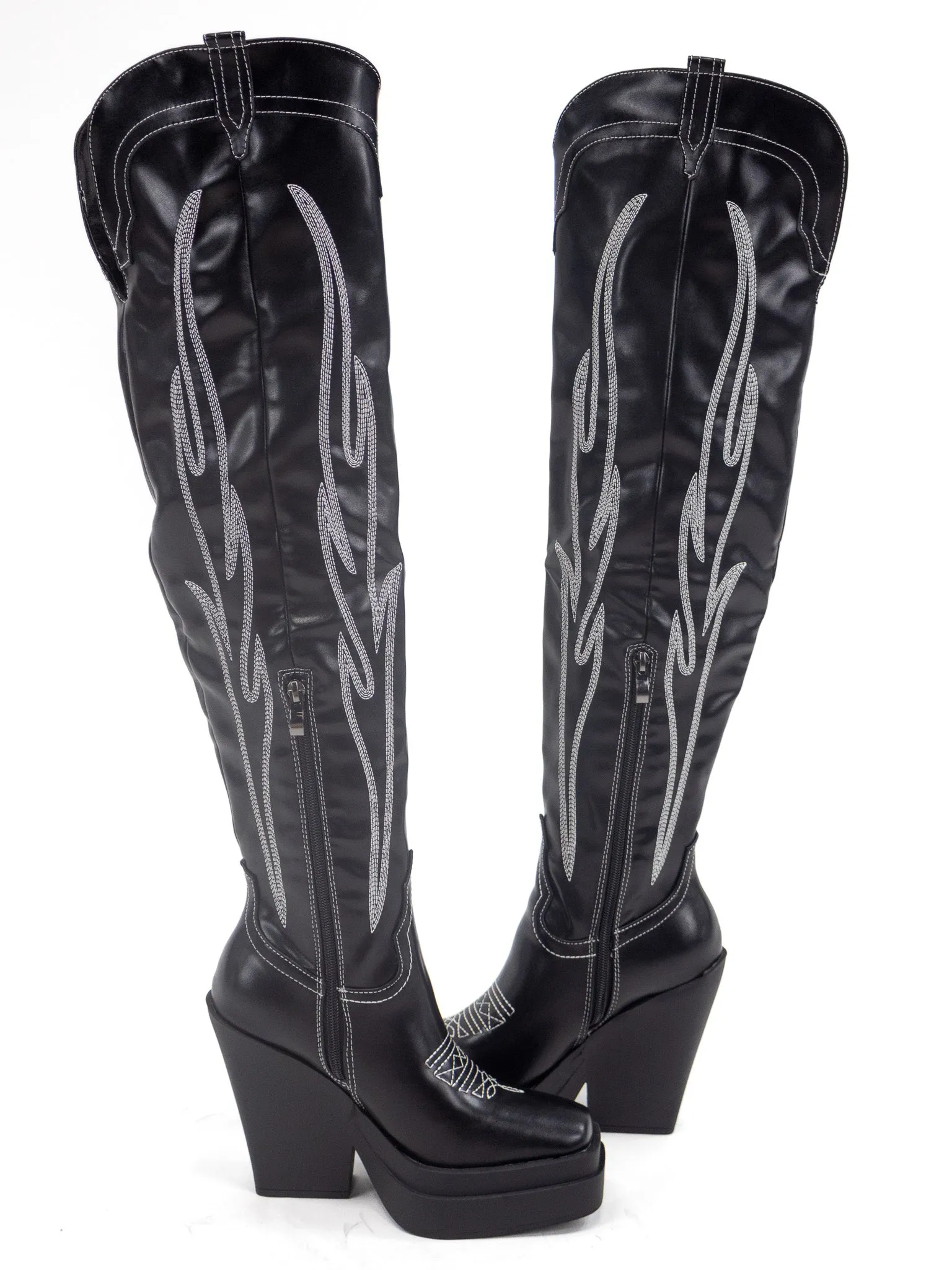 High Horse Over the Knee Western Boot