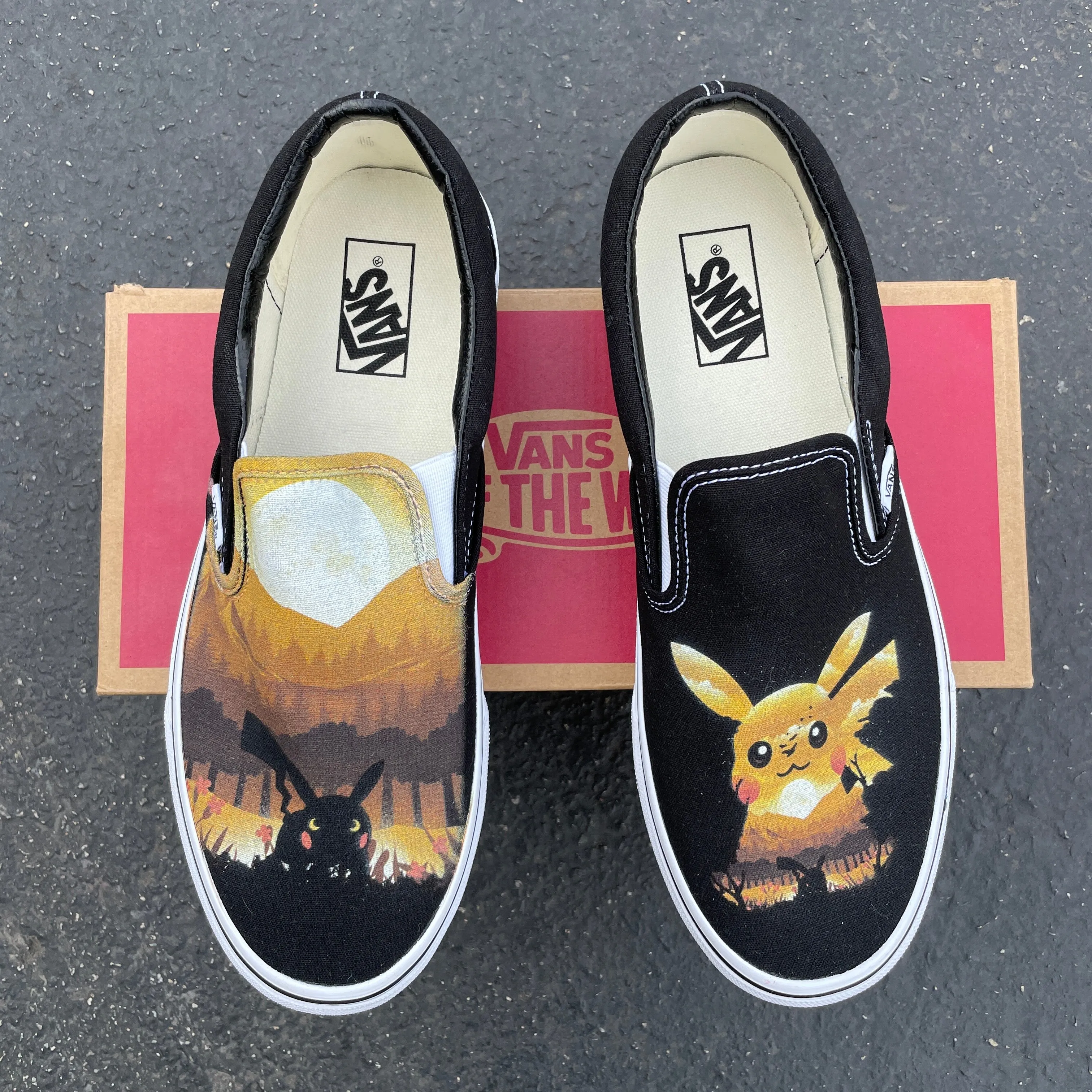 I Choose You! Custom Vans Slip On Sneakers