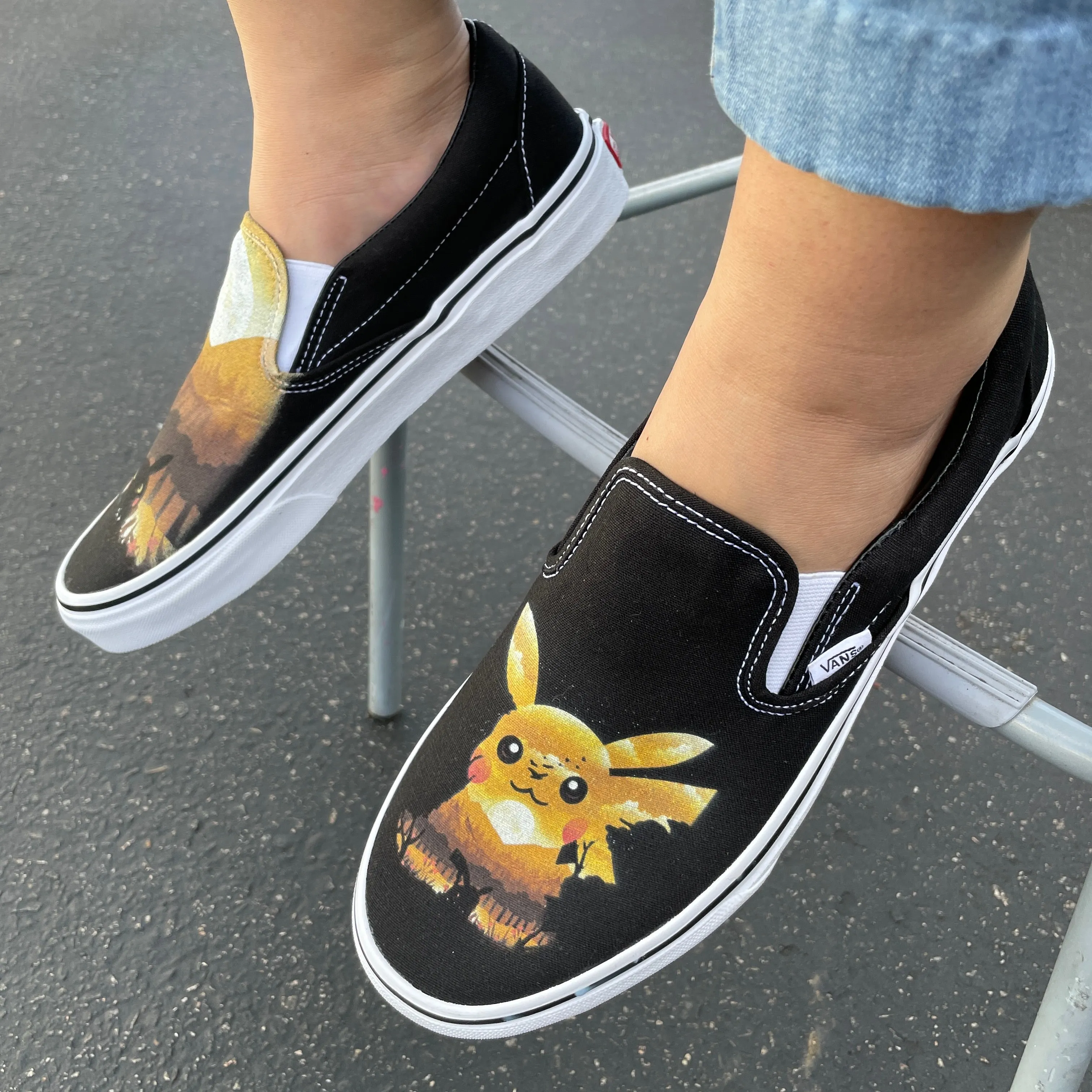 I Choose You! Custom Vans Slip On Sneakers