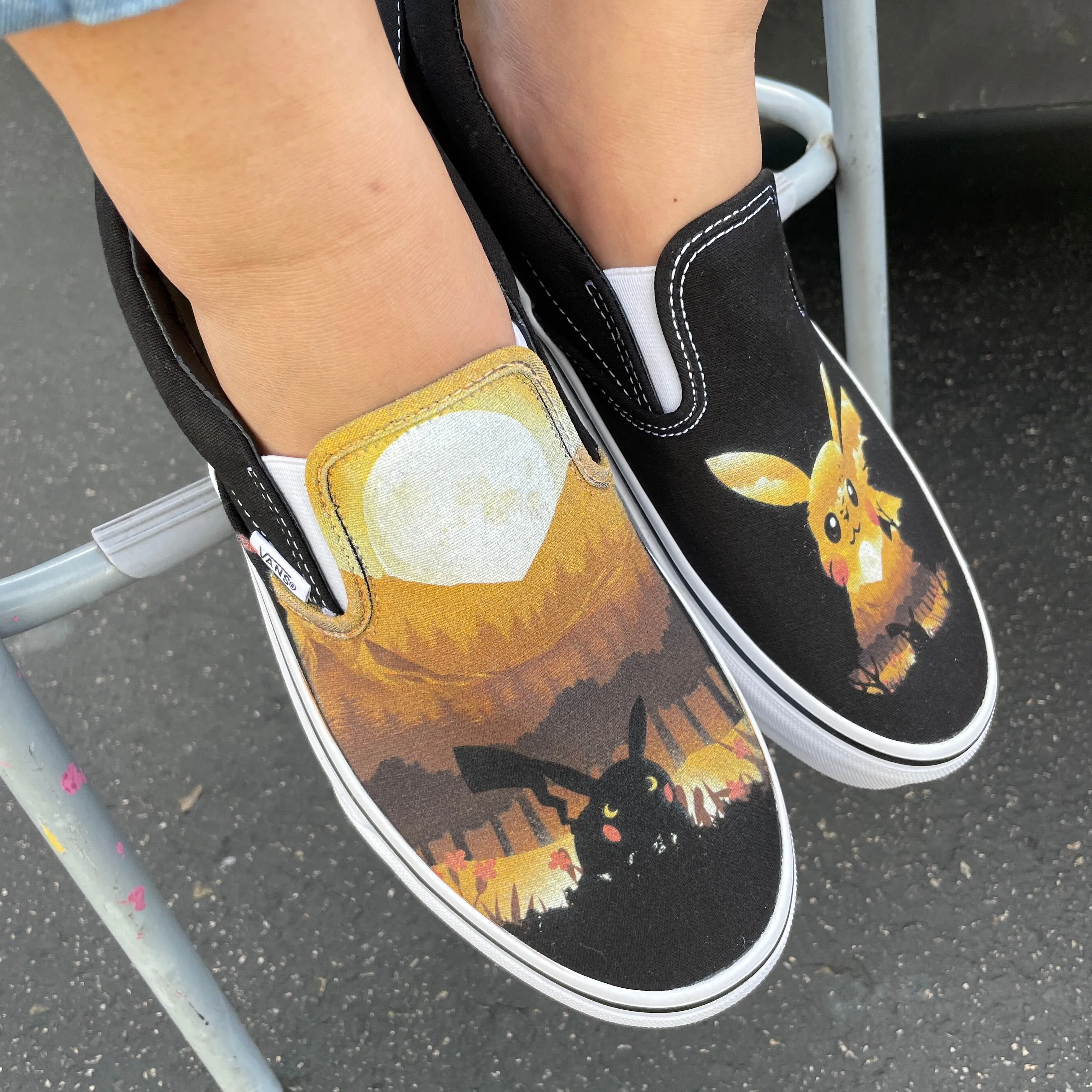 I Choose You! Custom Vans Slip On Sneakers