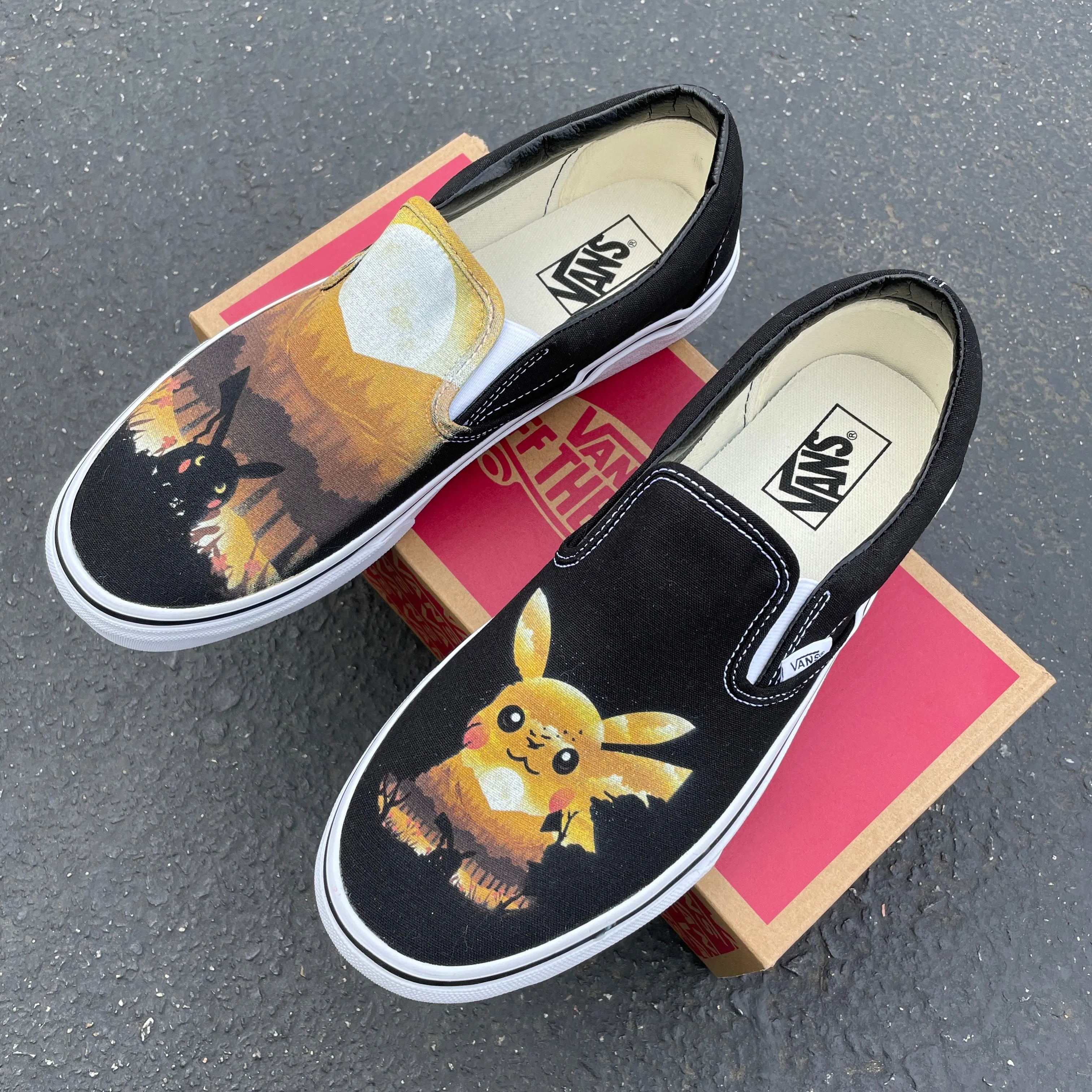 I Choose You! Custom Vans Slip On Sneakers