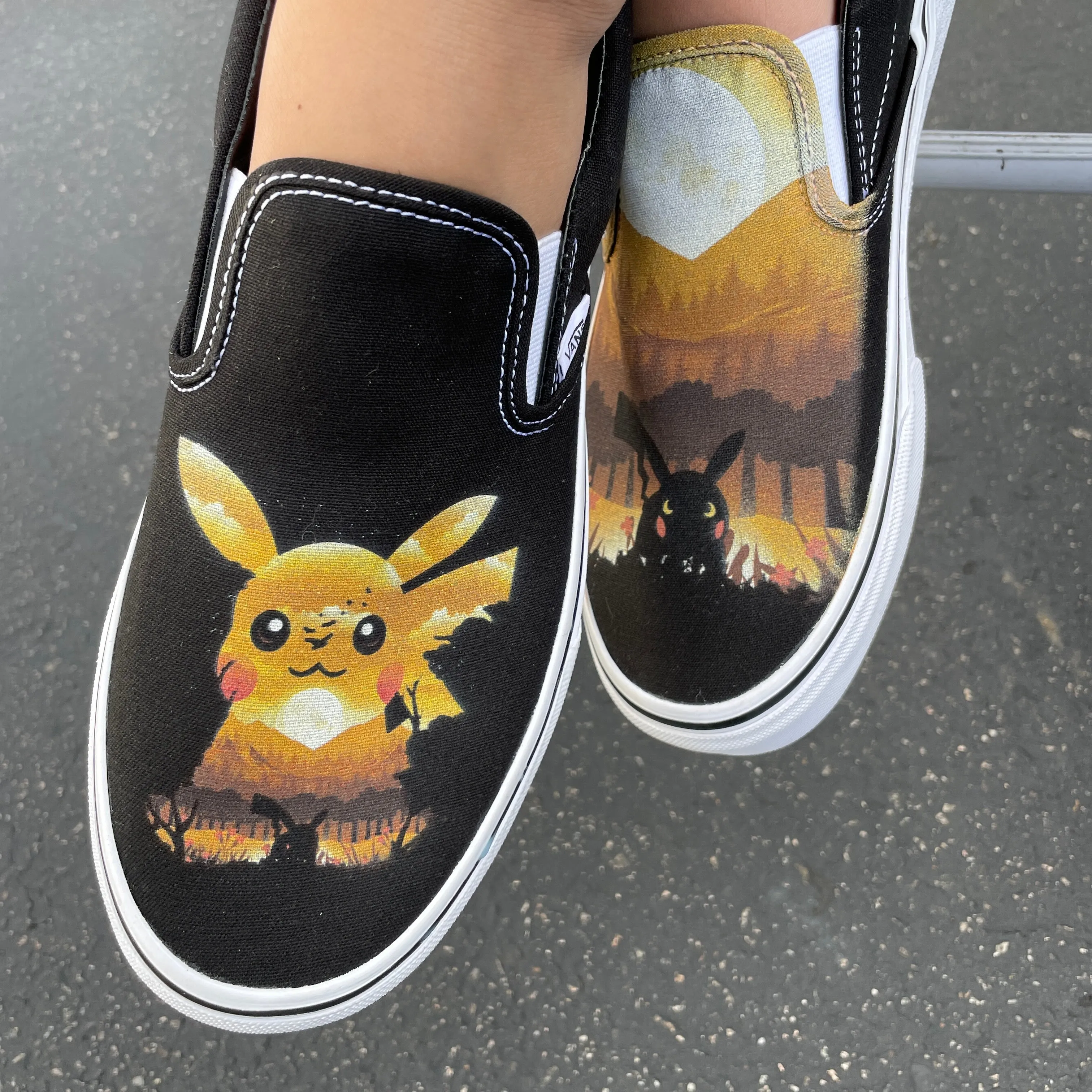 I Choose You! Custom Vans Slip On Sneakers