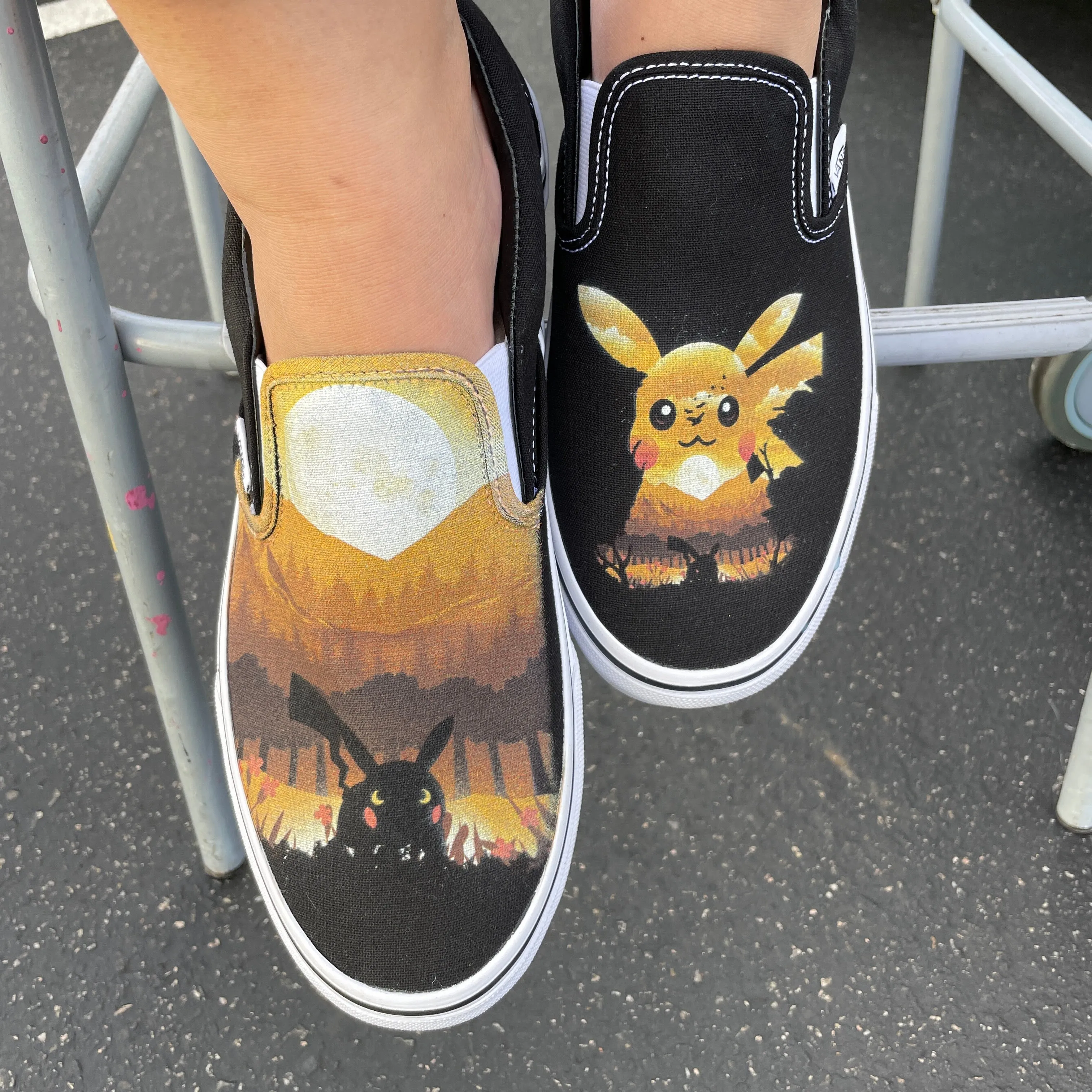 I Choose You! Custom Vans Slip On Sneakers