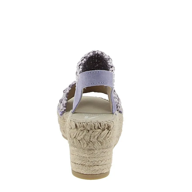 Juncal Aguirre 2525 Lilac Wedge Espadrille
