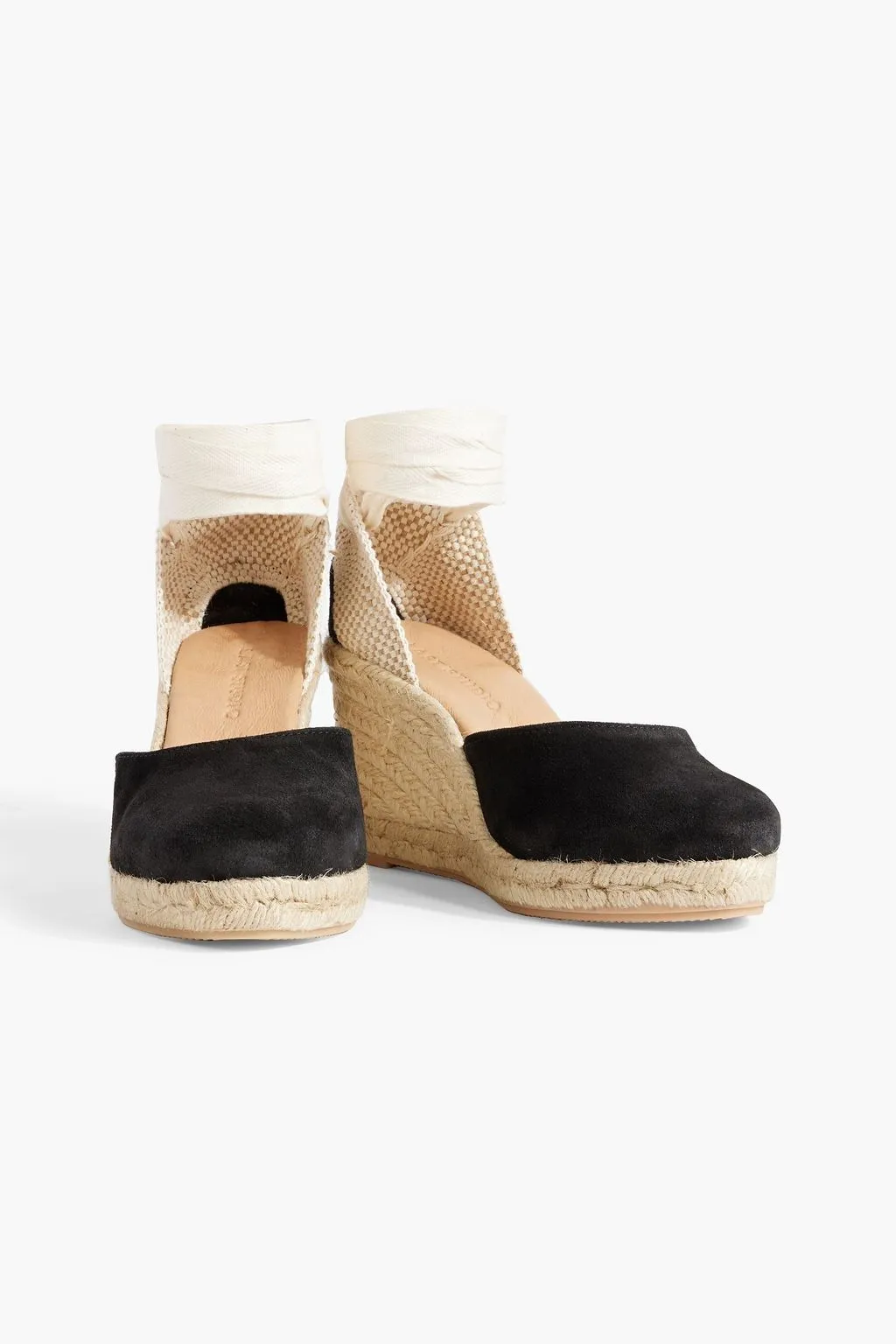Leda suede wedge espadrilles LAST STUDIO, black