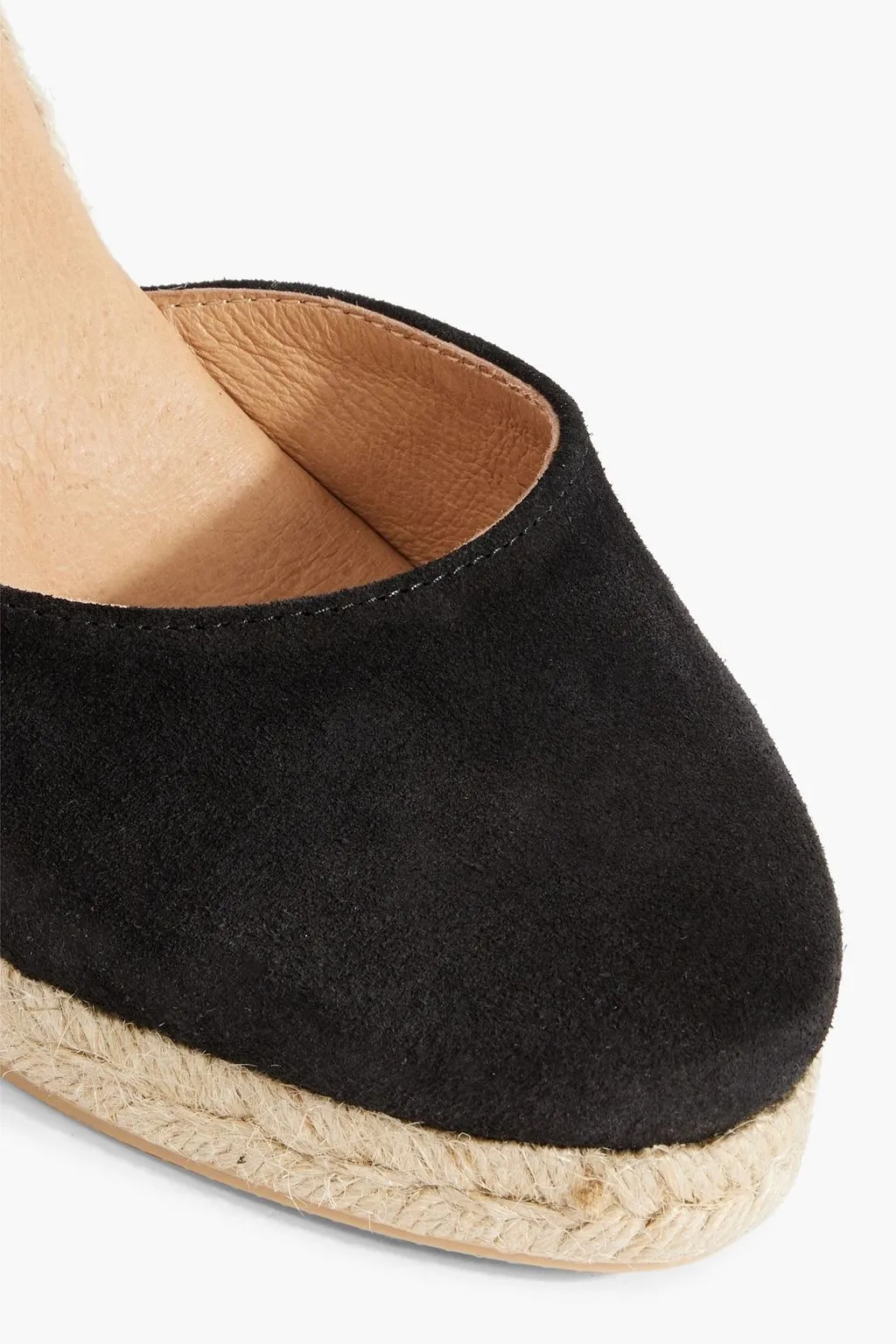 Leda suede wedge espadrilles LAST STUDIO, black