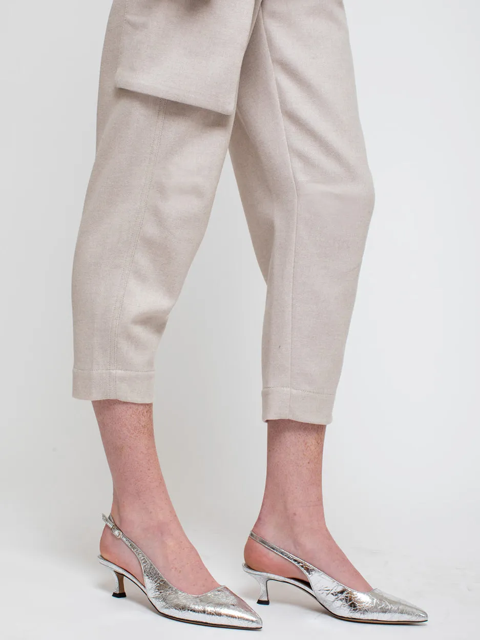 Mirror Shoes - Silver Metallic