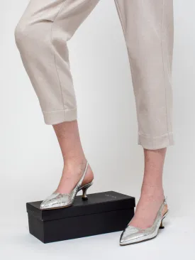 Mirror Shoes - Silver Metallic