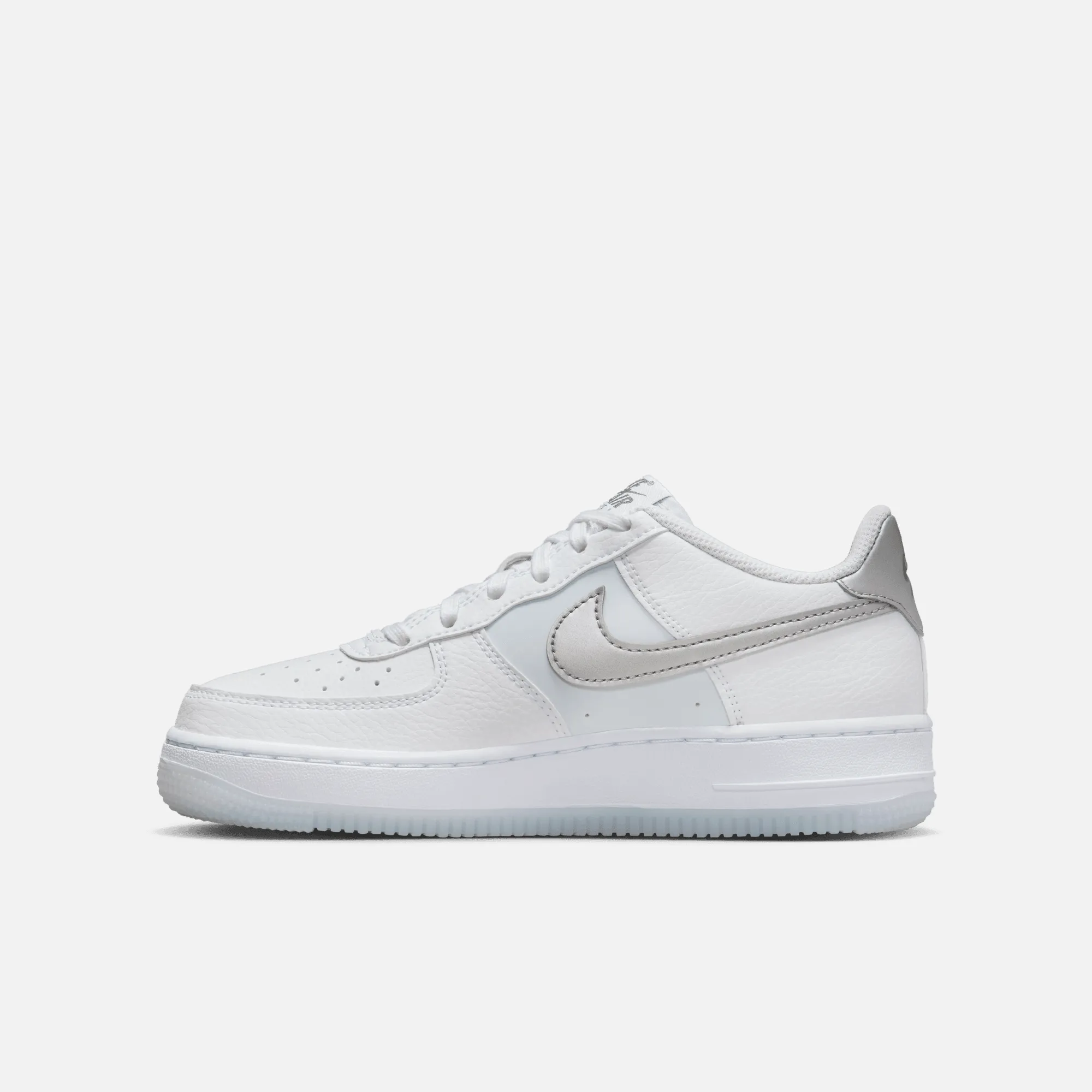 Nike Big Kids' Air Force 1 Low White Football Grey (GS)