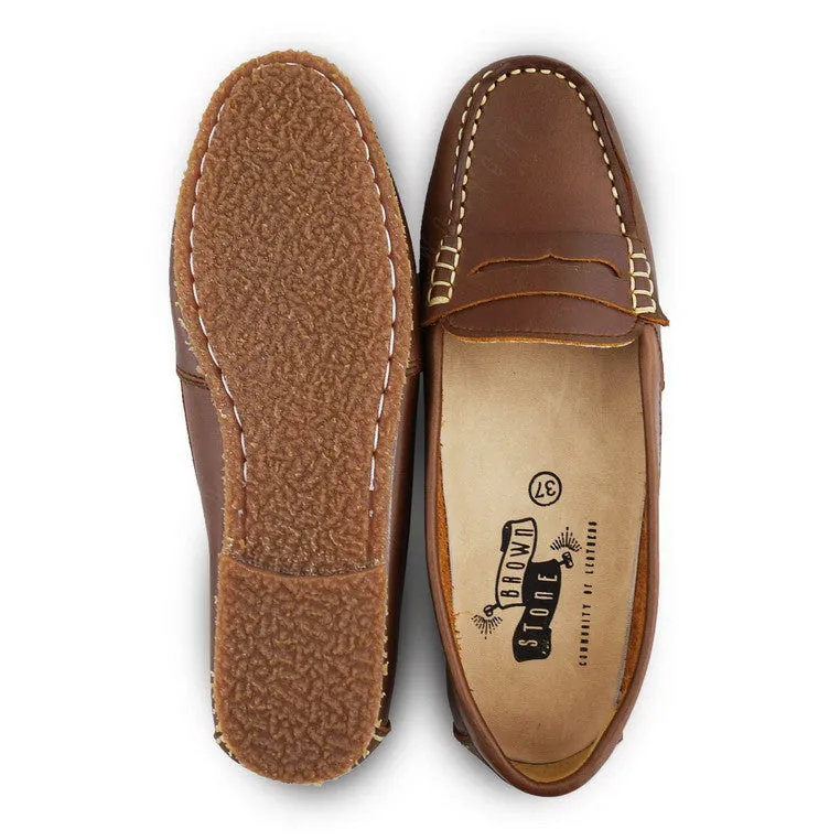 Penny Moccasin Classy Oil Tanned Toffee Tan