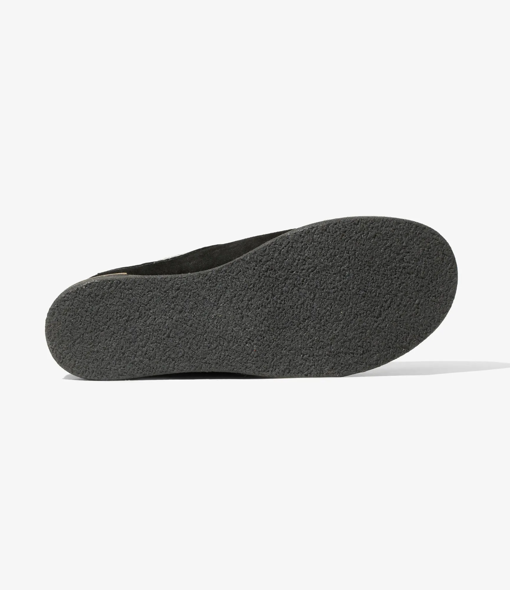 QR Centre Seam Slip-In Moccasin – Black Suede