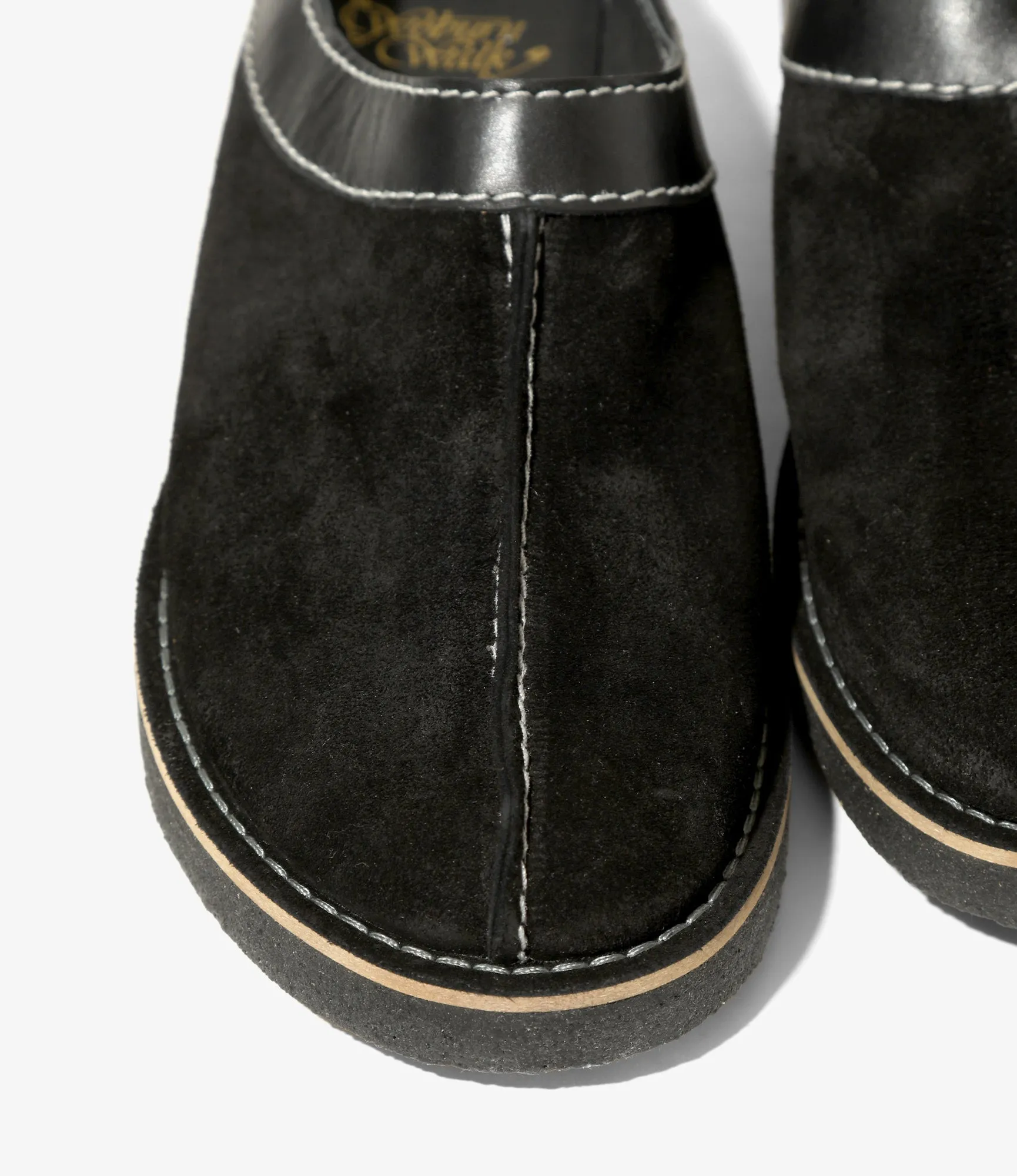 QR Centre Seam Slip-In Moccasin – Black Suede