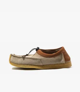 QR Low Moccasin – Sand Suede