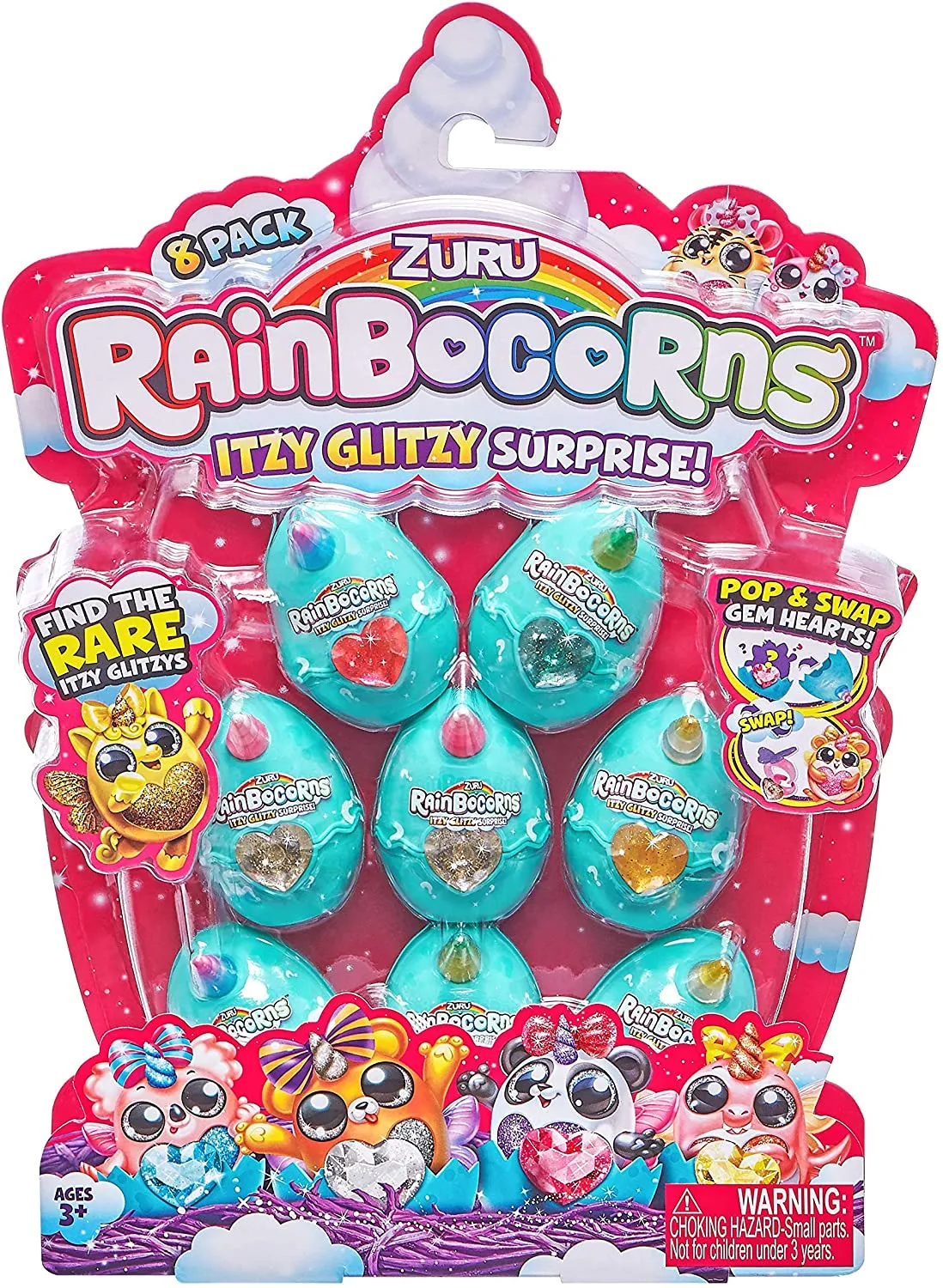 Rainbocorns Itzy Glitzy Surprise Eggs