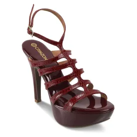 SCARLETT- BURGUNDY STILETTOS