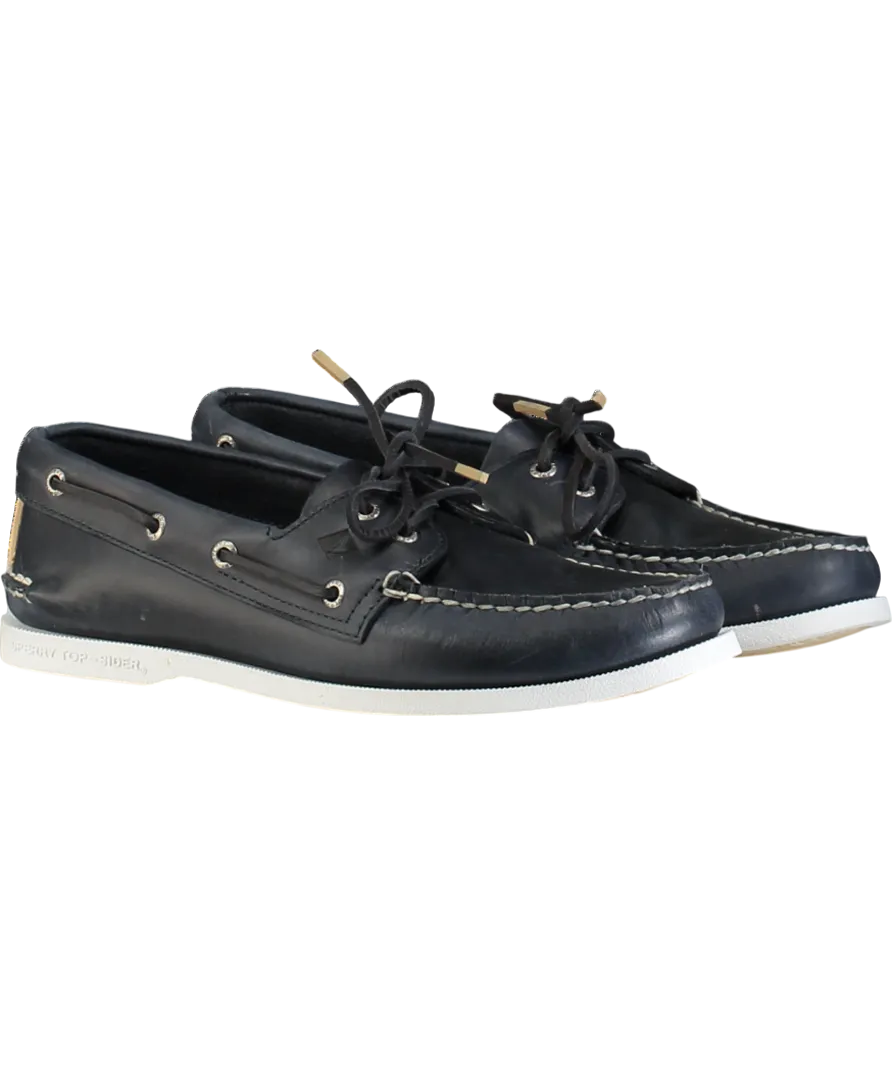 Sperry Blue Authentic Original 2-eye Pullup Navy Deck Shoes UK 9 EU 43 👞