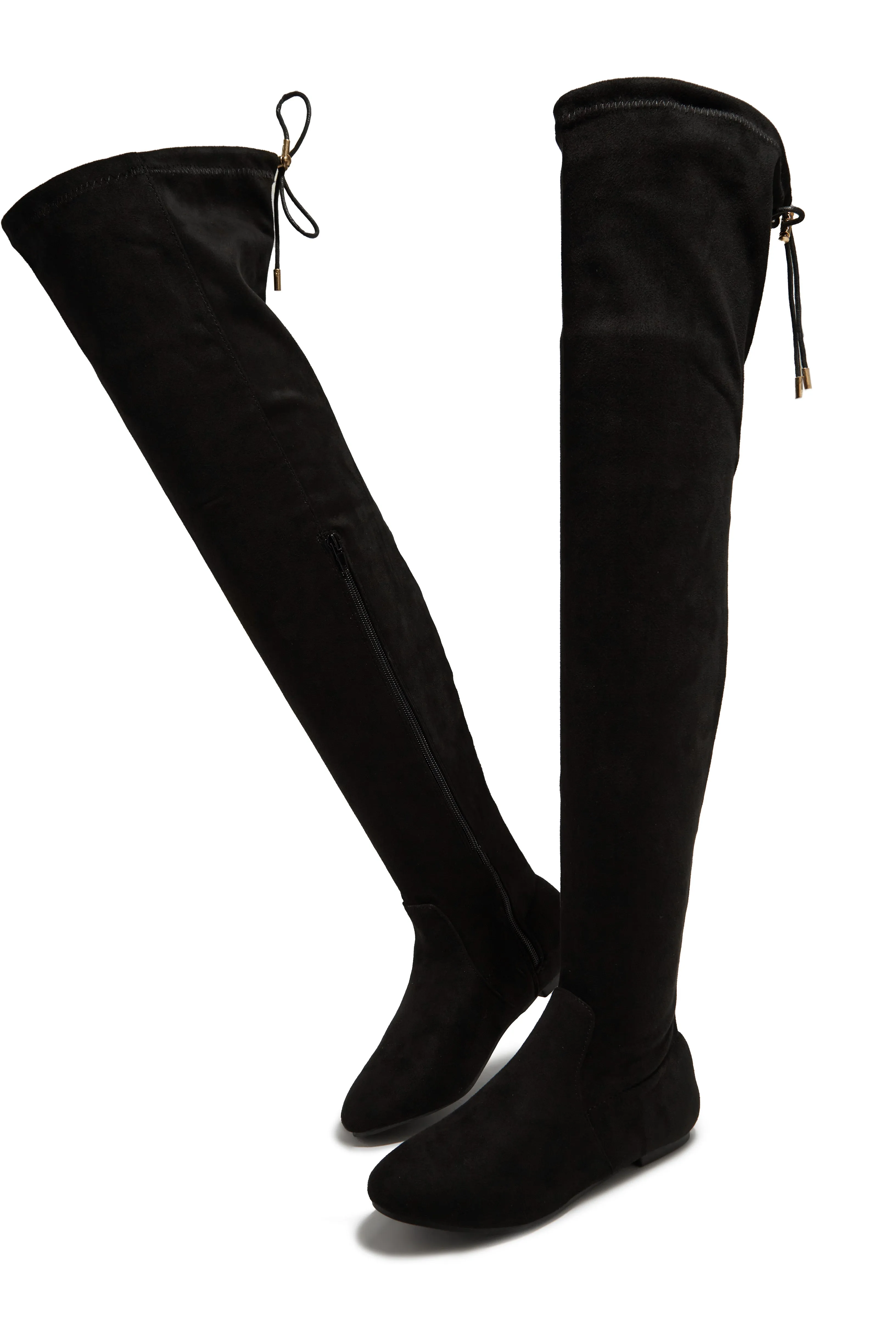 Strut & Slay Over The Knee Boots - Black