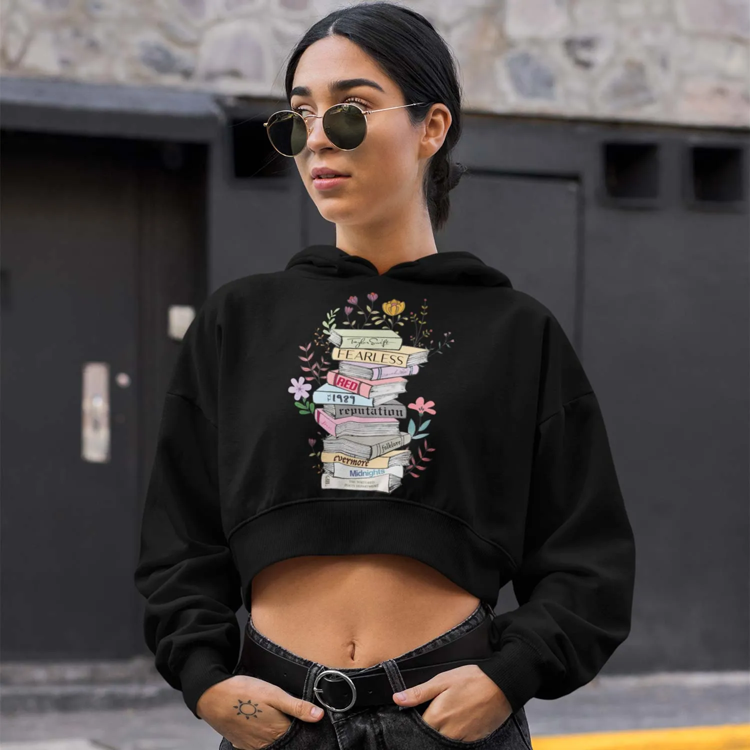 Taylor Swift Crop Hoodie - The Tale Of Tunes