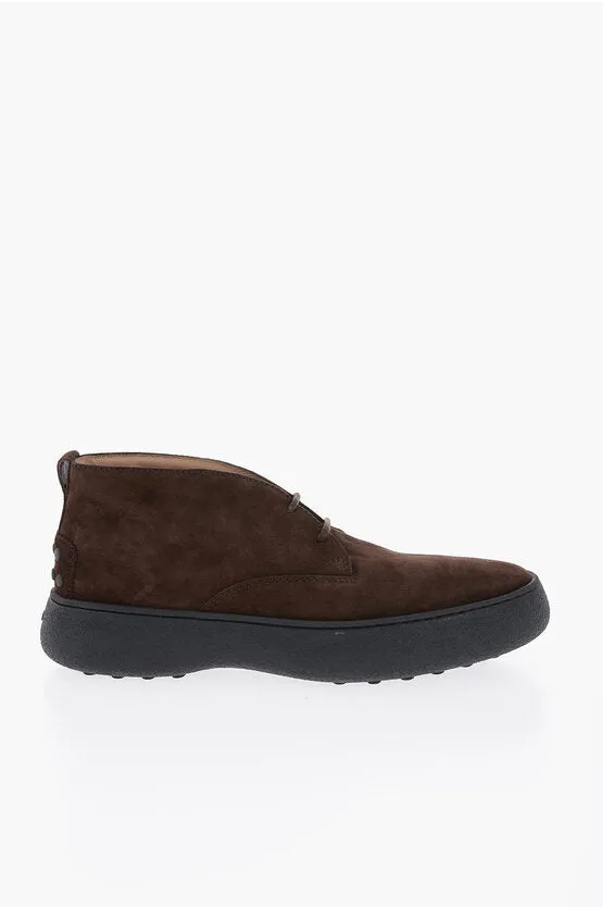 Tod's Suede Leather Desert Boots