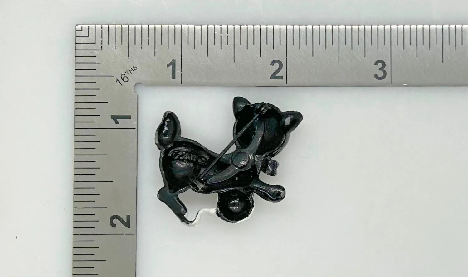 Vintage Gerry's Black Kitten with a Ball of Yarn Brooch